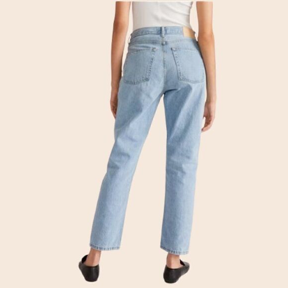 Everlane The ’90s Cheeky Jean Ankle Length in Vintage Sunbleached Blue Size 23 - Picture 3 of 15